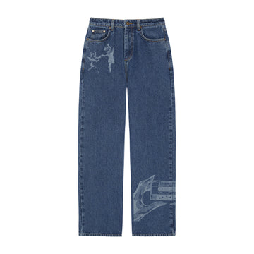 Women's Laser Straight Leg Jeans