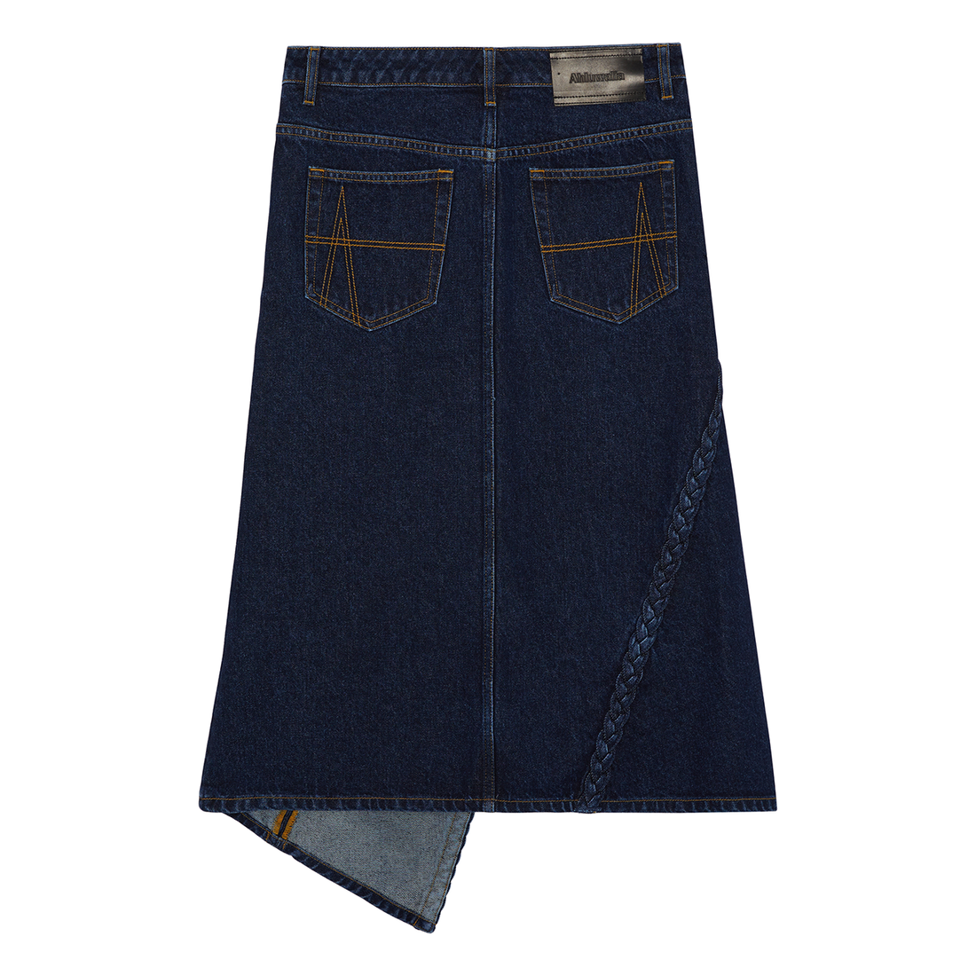 Women's Braided Denim Skirt