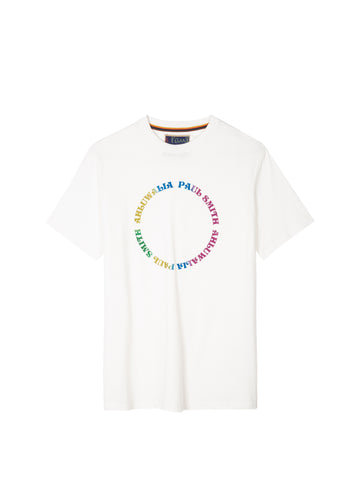 White circle logo print t-shirt