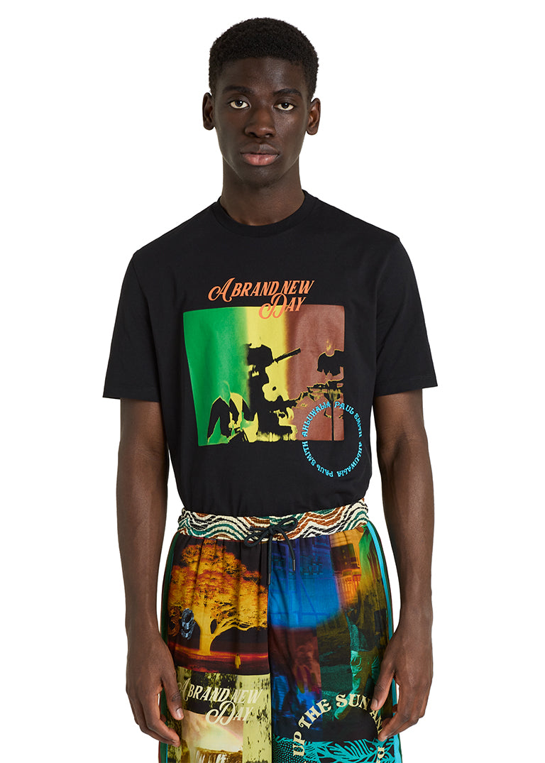 'A brand new day' print t-shirt