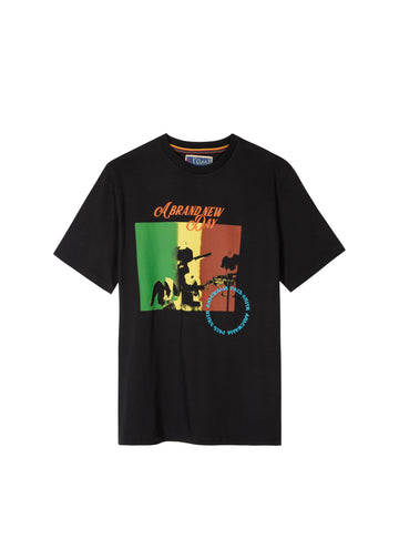'A brand new day' print t-shirt
